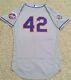 Hamilton #42 2020 Jackie Robinson Mets Game Used Jersey Issue Road Gray Mlb Holo