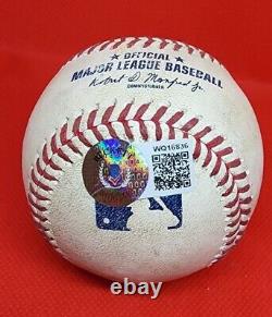 Harrison Bader Autographed Game Used Ball 8/25/21 MLB & Beckett COA Yankees