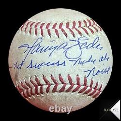 Harrison Bader Autographed Game Used Ball 9/7/21 MLB & Beckett COA Yankees