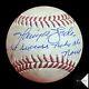 Harrison Bader Autographed Game Used Ball 9/7/21 Mlb & Beckett Coa Yankees