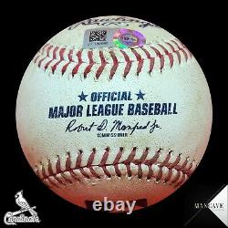 Harrison Bader Game Used Ball MLB COA Cardinals 2022 Opening Day 4/7/22