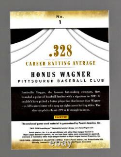 Honus Wagner 2014 Immaculate Collection Accolades GAME-USED BAT RELIC #7/20