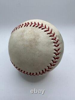 Houston Astros Inaugural Season Game Used Logo Baseball MLB Holo Verlander Pitch
