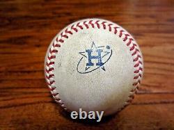 Hunter Brown Astros Game Used Baseball 9/5/2022 MLB DEBUT 1st MLB WIN Space City