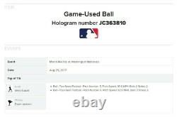 Ichiro Suzuki Ball From Hit #3069 At Bat Mlb Game Used Baseball Marlins 8/29/17