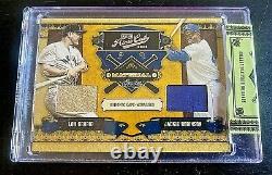 JACKIE ROBINSON/LOU GEHRIG 2008 Playoff Prime Cuts (07/25)Game Used Jersey Card