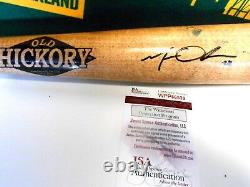 JSA WPP Matt Olson Game Used Baseball Bat Oakland Athletics A's Signed Autograph
