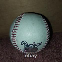 JULIO RODRIGUEZ (Groundout to 2B & Pickoff to 1st) MLB Game Used Ball 9/2/23