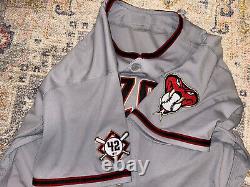 Jackie Robinson day Authentic game used Arizona Dbacks jersey with MLB COA