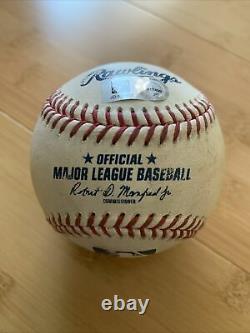 Jacob DeGrom New York Mets Game Used Baseball Strikeout 2019 NL CY Young