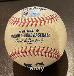 Jacob DeGrom New York Mets Game Used Baseball Strikeout 2020 MLB Auth