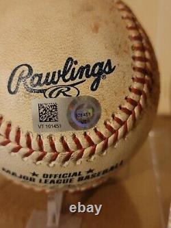 Jeremy Peña Game Used Baseball Houston Astros 60th Anniversary Logo 4/22/22