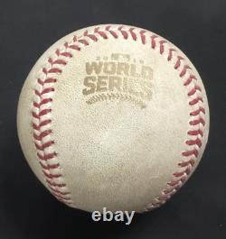 Joe Maddon Signed 2016 World Series Game Used Baseball Chicago Cubs Game 5