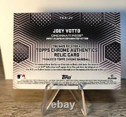 Joey Votto 2023 Topps Chrome Authentics Relic Field of Dreams Game Used Jersey