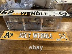 Joey Wendle Game Used Near Cycle, Single, Double, Triple, A's Rays Mlb Auth