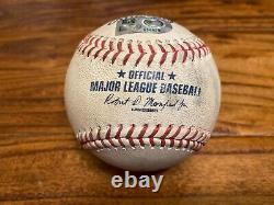 Jon Gray Rangers Game Used STRIKEOUT Baseball 7/24/2023 Astros Space City Logo K
