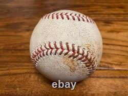 Jon Gray Rangers Game Used STRIKEOUT Baseball 7/24/2023 Astros Space City Logo K