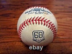 Jordan Montgomery Yankees Game Used STRIKE OUT Baseball 7/21/2022 Astros K #463