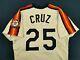 Jose Cruz 1986 Houston Astros #25 Game Used Jersey / Number 25 Retired By Astros