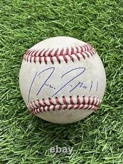Jose Ramirez Game Used Baseball Career Hit 1126 2 RBI Single MLB JSA LOA's