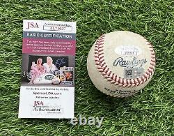 Jose Ramirez Game Used Baseball Career Hit 1126 2 RBI Single MLB JSA LOA's