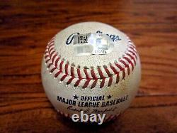 Jose Urquidy Astros Game Used STRIKE OUT Baseball 8/27/2022 LOGO Orioles K #256