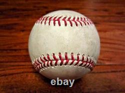 Jose Urquidy Astros Game Used STRIKEOUT Baseball 9/25/2020 vs Rangers LOGO K #57