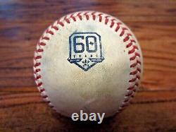 Josh Donaldson Yankees Game Used SINGLE Baseball 7/21/2022 Hit #1239 Astros Logo