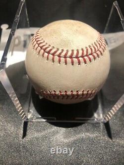 Juan Soto MLB Game Used Double Baseball 6/21/19 Hit to Acuna Jr. Nationals