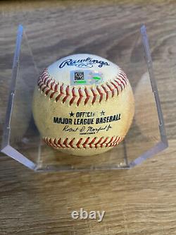 Julio Rodriguez Game-Used MLB DEBUT AT-BAT Ball 4/8/2022 Pitch to J-Rod-MLB AUTH