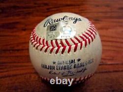 Justin Verlander Astros Game Used Baseball 7/16/2022 Win OUT + A's Laureano 2B