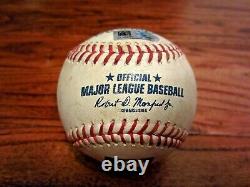 Justin Verlander Astros Game Used Baseball 8/21/2019 vs Tigers TWO OUT AL CY