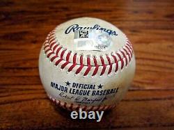 Justin Verlander Astros Game Used Baseball 8/23/2022 60 Year Logo vs Twins OUT
