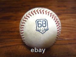 Justin Verlander Astros Game Used Baseball 9/16/2022 60 Logo v A's OUT Win #243