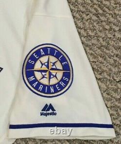 KYLE SEAGER #15 sz 44 2019 Seattle Mariners Home Cream game used jersey 150 MLB