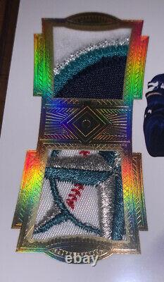 Ken Griffey Jr. 2017 Flawless Gold Dual Game Worn Multicolor Patch Numbered 4/5