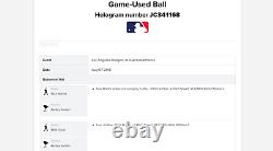 Kenley Jansen Save Career Strikeout #801 Game-used Baseball Dodgers A's Logo Mlb