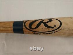 Kerry Wood Chicago Cubs 2000 Game-Used Uncracked Rawlings Blue-Ring Baseball Bat