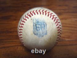 Ketel Marte DBacks Game Used SINGLE Baseball 9/27/2022 Astros Hunter Brown PITCH