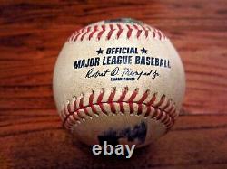 Khris Davis A's Game Used SINGLE Baseball 10/2/2021 2ND TO LAST Hit #819 Astros
