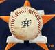 Kyle Tucker Astros Game Used Baseball Rbi Single Vs Cleveland 7/31 Bregman Logo