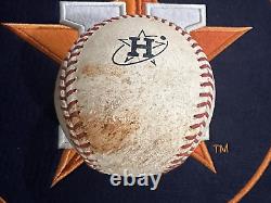 Kyle Tucker Astros Game Used Baseball RBI SINGLE vs Cleveland 7/31 Bregman Logo