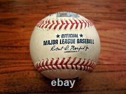 Kyle Tucker Astros Game Used SINGLE Baseball 7/19/2021 Hit #166 vs Indians MLB