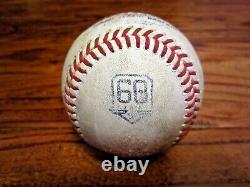 Leody Taveras Rangers Game Used SINGLE Baseball 8/11/2022 Culberson Hit Astros K