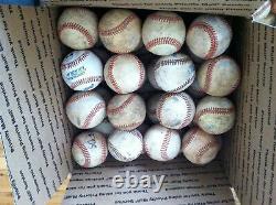 Lot of 32 Well Used All Leather Cover Baseballs Fielding Batting Practice Balls