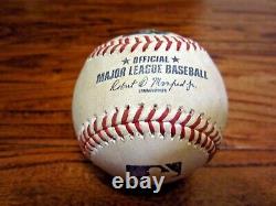 Luis Garcia Astros Game Used STRIKE OUT Baseball ALCS Game 2 10/16/2021 Red Sox