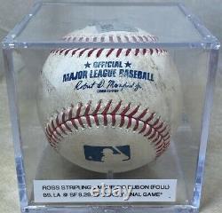 M. DUBON GAME USED BASEBALL from BRUCE BOCHY FINAL GAME 2019 GIANTS v DODGERS