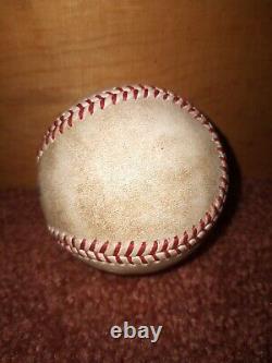 MATT OLSON (Braves RBI Single) Game Used Baseball. MLB Authenticated 8/6/22