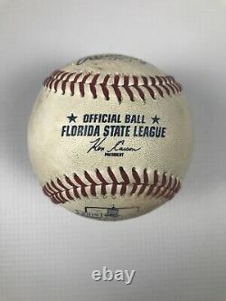 MILB 2019 Florida State League Game Used All Star Game Baseball