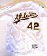 Mlb Holo Stephen Vogt Jackie Robinson Day Oakland A's Game Used Baseball Jersey